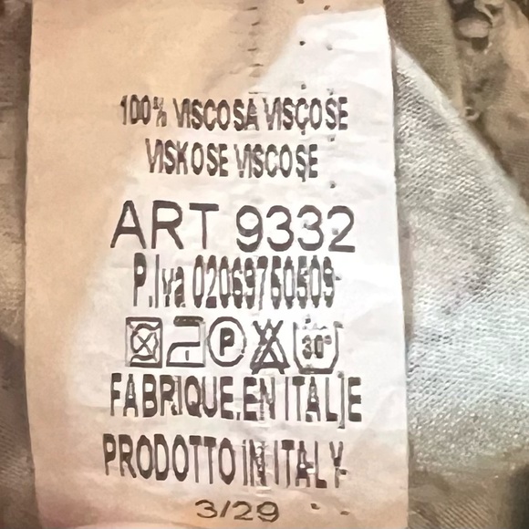 Gigi Made in Italy Animal Print Shirt/Dress PTP 23 Length 32 - Picture 5 of 5